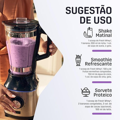 Fresh Whey Açaí - 20g of Protein per Serving - Amino Acids, Brazilian Fruits and Nuts, Pre and Post-Workout - 32oz