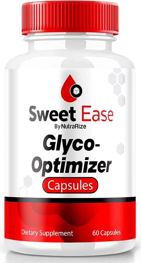 Sweet Ease Glyco Optimizer Capsules, Sweet Ease Glyco Support, Sweet Ease Natural Blood Support Pills, SweetEase Reliever Glycogen Pressure Review (60 Capsules)