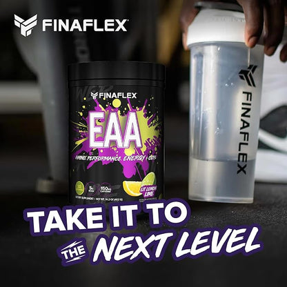 FINAFLEX EAA Hardcore, Lit Lemon-Lime - 14.2 oz - Promotes Performance, Energy & Cuts - with BCAAs, L-Glutamine, L-Arginine, Acetyl-L-Carnitine & Caffeine - 30 Servings
