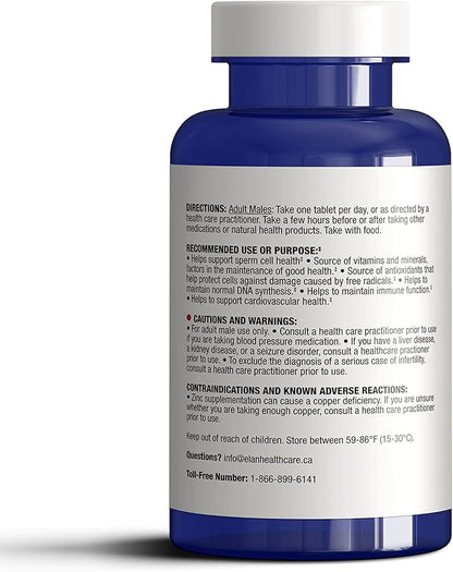 Medfertil for Men Natural Dietary Supplement for Men with Carnitine, Co-Q10, Selenium, Zinc, Vitamin C, E, B12, B9 (30 Tablets)