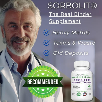 Zeolite Detox Capsules - 120 Zeolite Capsules - 1-2 µm Clinoptilolite Zeolite Detox - 2 Months Supply Zeolite Clinoptilolite Capsules - Zeolite Sorbolit Detox - Zeolite Pills