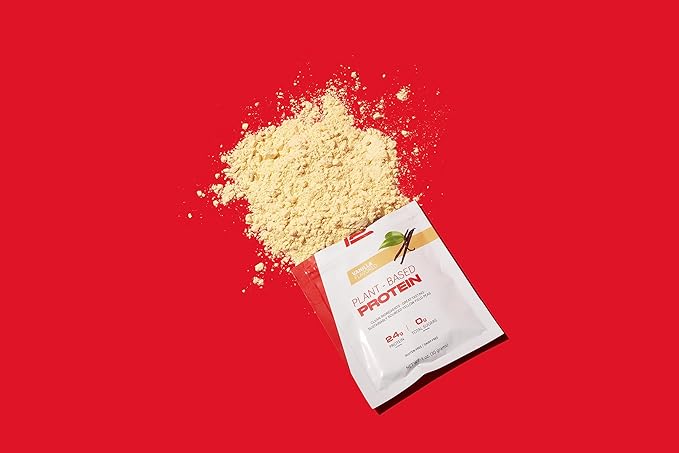 TB12 Plant Based Protein Powder by Tom Brady, 24g of Vegan Pea Protein, Low Sugar, Low Carb, Non-GMO, Meal Replacement, Keto Friendly, Paleo, Sugar Free, Vanilla Flavor (1.12 Ounce, Pack of 12)