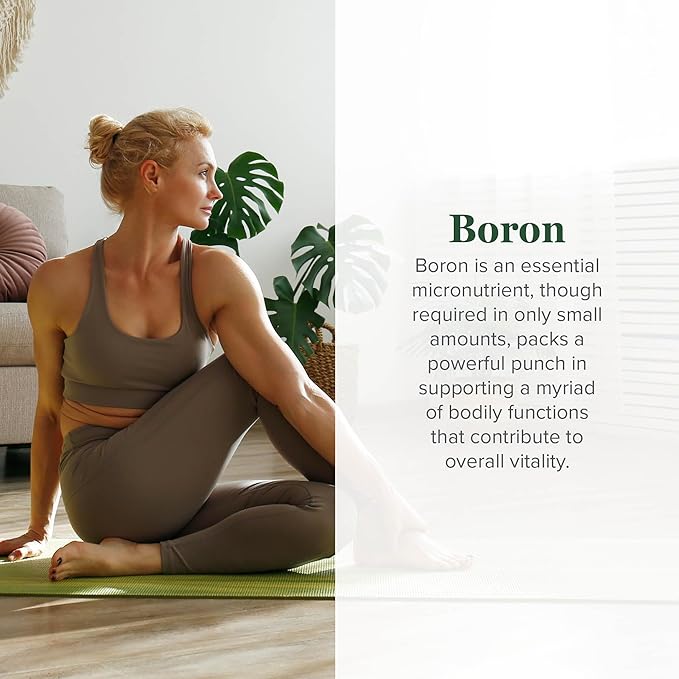 Global Healing Boron Supplement for Men and Women - More Bioavailable Than Liposomal for Bone Health, Metabolism, and Enhanced Magnesium Absorption, 5 mg (2 Oz)