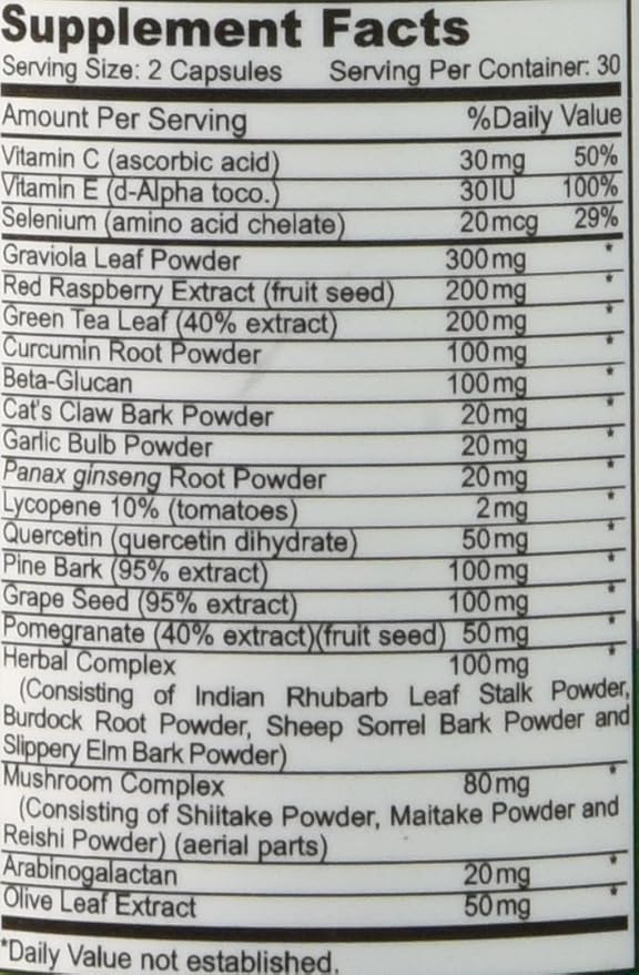 Gold Banner Immune Support Supplement Superior Anti-Oxidant - Boosts Immune System with Red Raspberry, Pomegranate, Pine Bark, Grape Seed, Green Extracts- Polyphenols, Lycopene