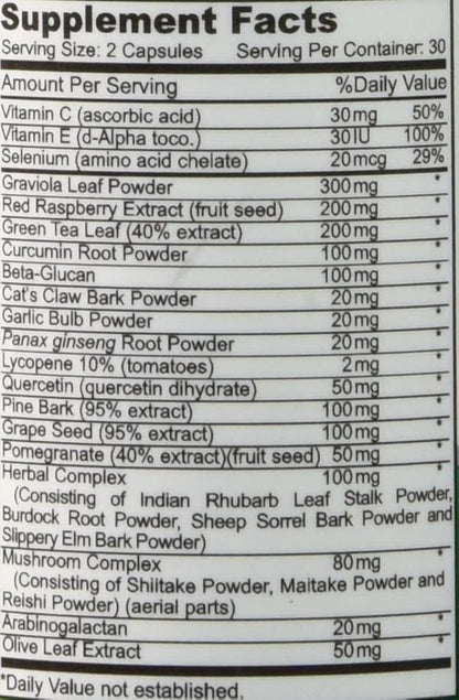 Gold Banner Immune Support Supplement Superior Anti-Oxidant - Boosts Immune System with Red Raspberry, Pomegranate, Pine Bark, Grape Seed, Green Extracts- Polyphenols, Lycopene