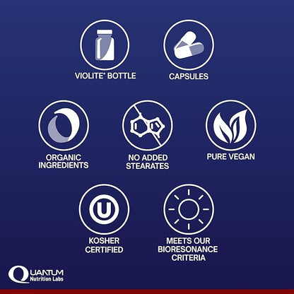 Quantum Nutrition Labs Max Energy Bs - Vitamin B Complex, Methylated B Complex Vitamins with Vitamin B1, B6, B12, Thiamin, Folate and Biotin - 60 Vegetarian Capsules