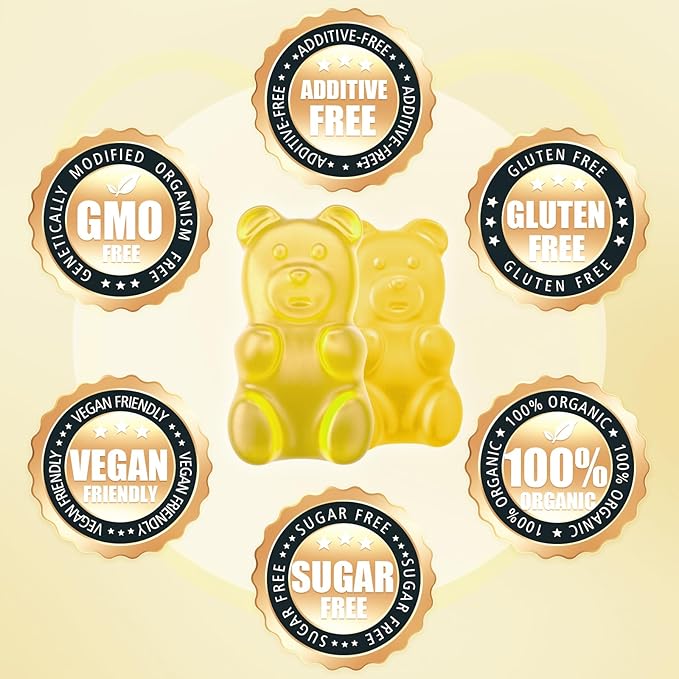 softbear Potassium Gummies for Adults, Sugar-Free Potassium Magnesium Supplement with Vitamin B6 CoQ10 for Muscle Cramps Vegan Pineapple Flavor 120 Gummies