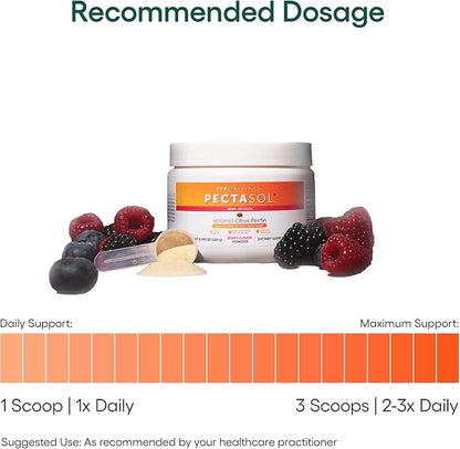 PectaSol Modified Citrus Pectin – 184g Berry Powder – Total-Body Health Supplement to Support the Heart, Immune System, Inflammation Response & Healthy Aging + Maintain Healthy Galectin-3 Levels
