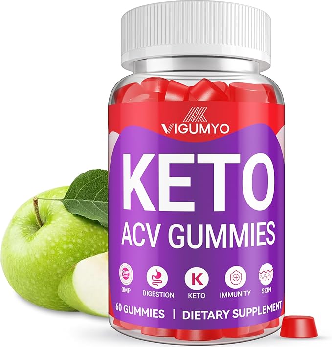 Keto ACV Gummies Apple Cider Vinegar Gummies for Digestion Detox Keto ACV Gummies with B12 Pomegranate Beet Juice 60 Gummies