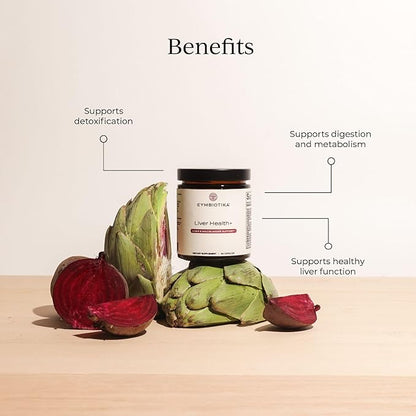 CYMBIOTIKA Liver Supplement with Vitamins & Herbs for Liver Support, Health, Cleanse and Repair, Helps Metabolism and Digestion, Gluten Free, Vegan, Plant Based, and Non GMO, 84 Capsules, 28 Servings