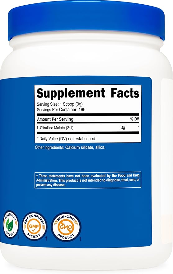 Nutricost L-Citrulline Malate (2:1) Powder (600 Grams)