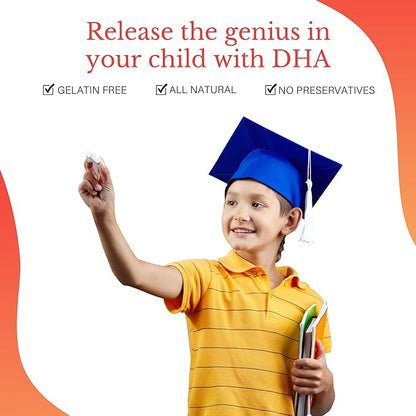 Salaam Nutritionals - Kids Vitamins, Omega 3 + Dha for Kids, Supports Brain and Immune Function, Gummies Vitamins for Kids, 60 Counts, 1 Pack