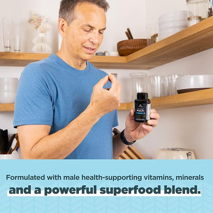 Multivitamin for Men by Ancient Nutrition, Ancient Multi Men's 40+ Once Daily Vitamin Supplement 90 ct, Vitamin A, Vitamin B and Vitamin K2, Supports Immune System, Paleo and Keto Friendly