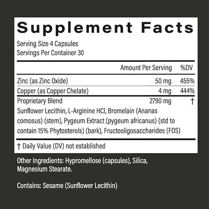 POPSTAR Labs Semen Volume Booster - Men's Semen Health & Fertility Supplement - Doctor Formulated to Increase Load Volume - Made in USA - Non-GMO, Organic, Vegan - 360 Capsules - (3 Month Supply)