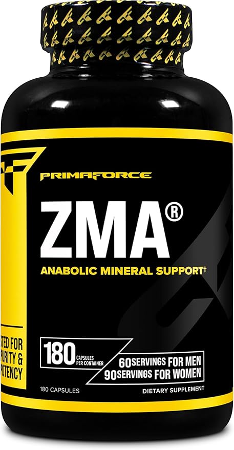 Primaforce ZMA Dietary Supplement, 180 Capsules