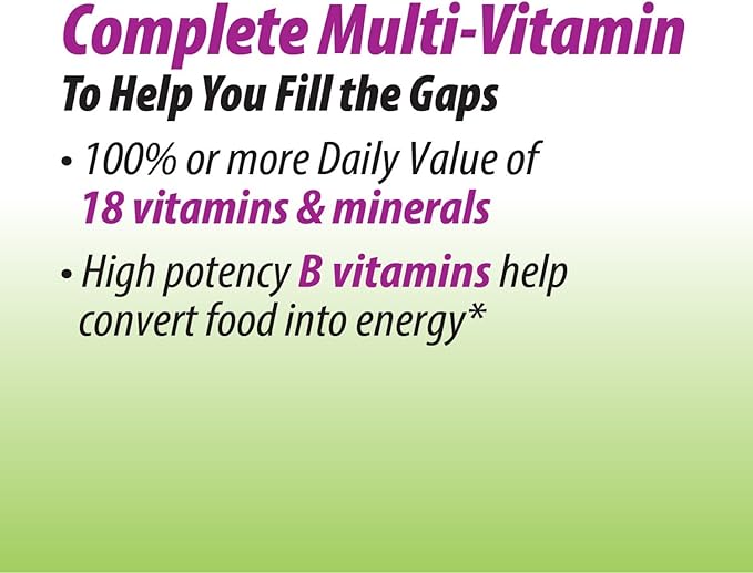 Nature's Way Alive! Garden Goodness Multivitamin for Women, High Potency B-Vitamins to Support Cellular Energy*, 1 Serving Veggies & Fruits**, 60 Tablets