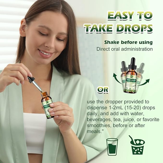 Soursop Bitters Liquid Drops, Soursop Graviola Multivitamin Drops with Sea Moss Black Seed oil Supplement - Soursop Fruit Supports Relax & Antioxidant, Slowing Cell-Aging, Immunity, Liver Health