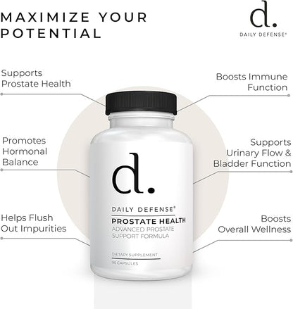 Prostate Health Supplements for Men - Prostate Supplements with Saw Palmetto Powder, Vitamin E, Zinc, Mushrooms, Pumpkin Seed - Prostate Support Dietary Supplement for Men, 90 Ct