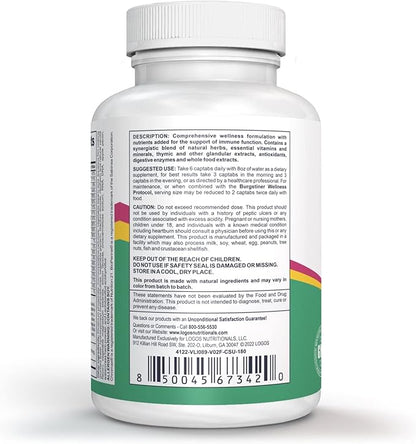 Complete Thymic Formula™, Comprehensive Multivitamin & Multimineral with Thymus Glandular Extracts (180 Count (Pack of 1)