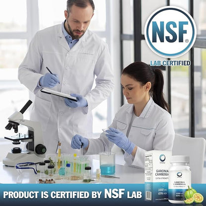 Extra Strength 65% HCA Pure Garcinia cambogia Natural Weight Loss Pills, Appetite Control Pill Dietary Supplement to Control Weight for Both Men and Women