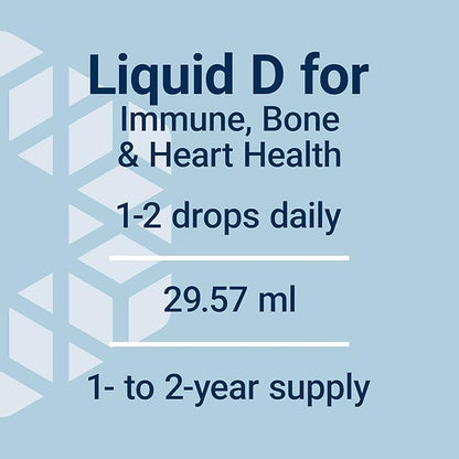 Life Extension Liquid Vitamin D3, 50 mcg (2000 IU), Immune System Support, Bone Health, Whole-Body Health, unflavored, Gluten-Free, Non-GMO, 29.57 ml