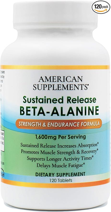 Sustained Release Beta-Alanine-Strength & Endurance Formula-1,600 mg 120 Tablet
