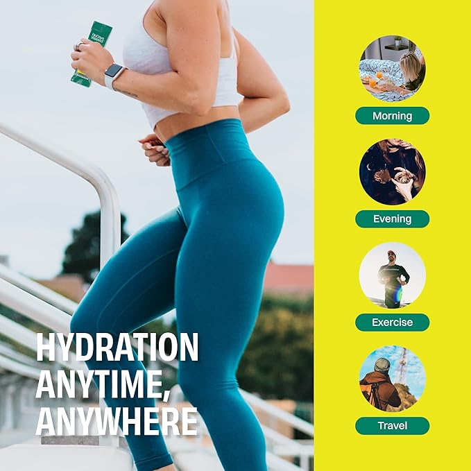 Hydration Replenisher 15 Count - Electrolyte Powder Drink Mix - Lemon Lime - Sodium and Potassium for Rehydrating Plus Vitamins for Support (15 Count)