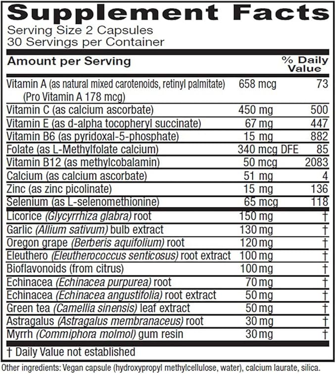 Vitanica Immune Symmetry, Immune Support, Vegan, 60 Capsules