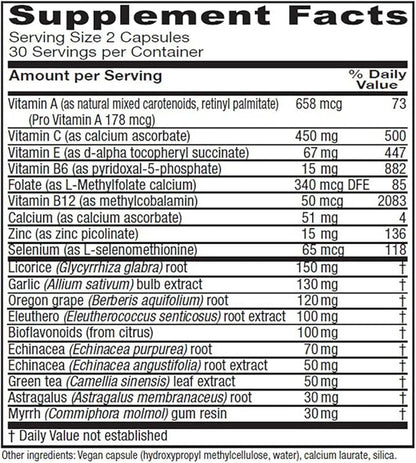 Vitanica Immune Symmetry, Immune Support, Vegan, 60 Capsules
