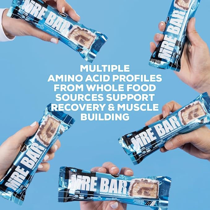 REDCON1 MRE Protein Bar, Cookies N' Cream - Contains MCT Oil + 20g of Whole Food Protein - Easily Digestible, Macro Balanced Low Sugar Meal Replacement Bar (12 Bars)