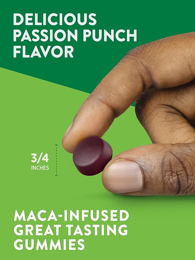 Nature's Truth Horny Goat Weed Gummies | 60 Count | with Maca Root | Vegan, Non-GMO & Gluten Free Supplement for Men | Passion Punch Flavor