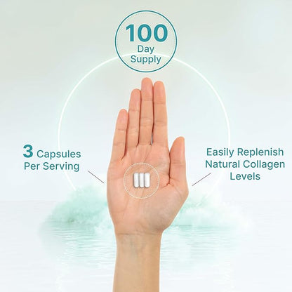 Multi Collagen Pills with Vitamin C, E & Biotin, 300 Capsules – Hydrolyzed Collagen Peptides – 11 in 1 Formula with Saw Palmetto, Bamboo Silica, & Hyaluronic Acid – Hair, Skin, Nail, & Joint Health