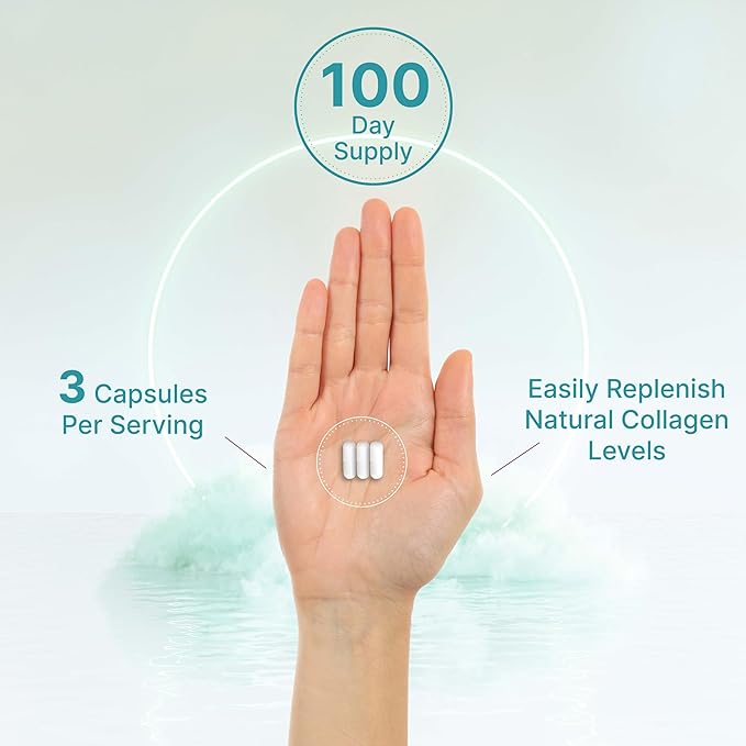 Multi Collagen Pills with Vitamin C, E & Biotin, 300 Capsules – Hydrolyzed Collagen Peptides – 11 in 1 Formula with Saw Palmetto, Bamboo Silica, & Hyaluronic Acid – Hair, Skin, Nail, & Joint Health