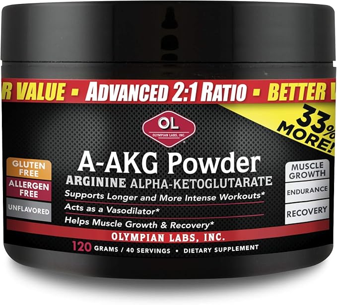 Olympian Labs A-AKG Powder, 40 Servings, 4.2 Oz