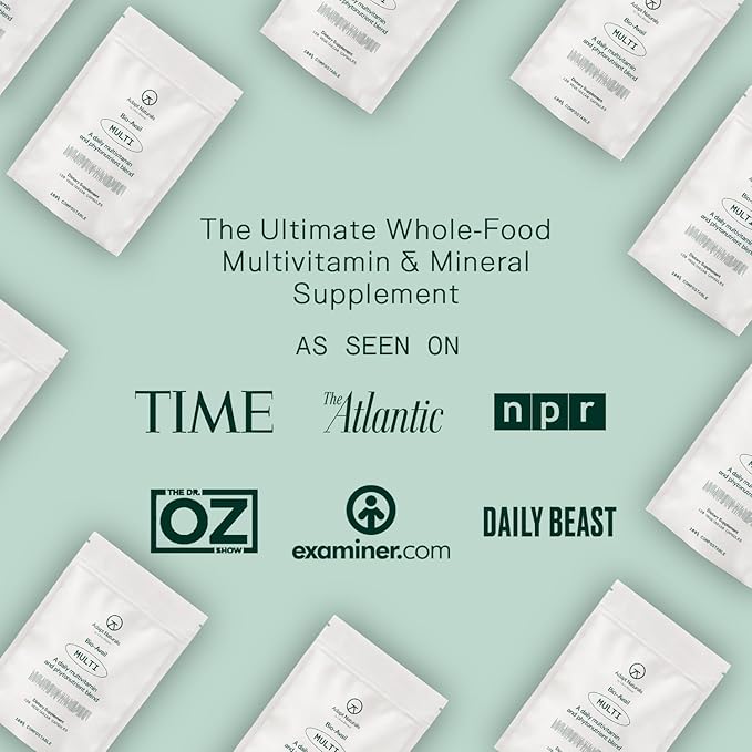 Adapt Naturals Multivitamin for Women & Men, Bioavailable Easy-to-Absorb Multivitamin Daily Supplement with Biotin, Niacin, Vitamin A, B, C, D, E, K1, Zinc, Magnesium | Immune Support - 30 Days Supply