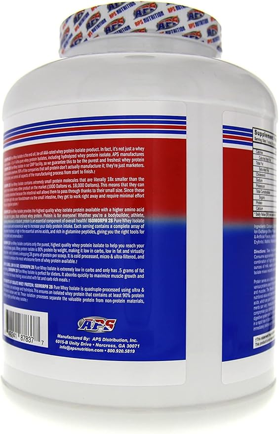 APS Nutrition Isomorph Protein Powder Supplement | Whey Protein Isolate | Ultra- Filtered | 28g Protein |Vanilla Ice Cream, 5 Pound (Pack of 1)