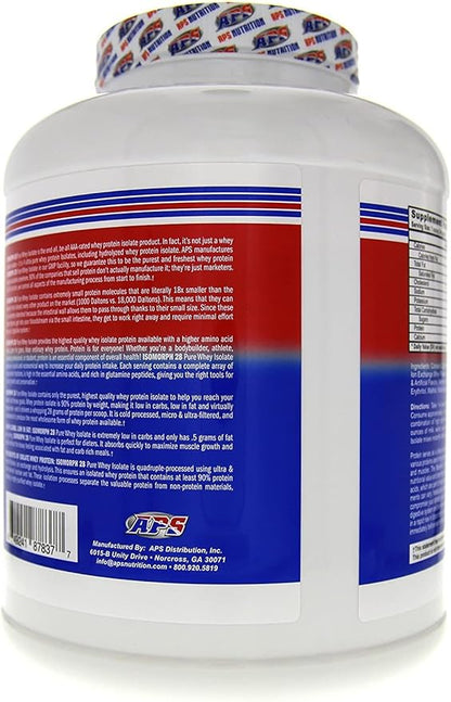 APS Nutrition Isomorph Protein Powder Supplement | Whey Protein Isolate | Ultra- Filtered | 28g Protein |Vanilla Ice Cream, 5 Pound (Pack of 1)