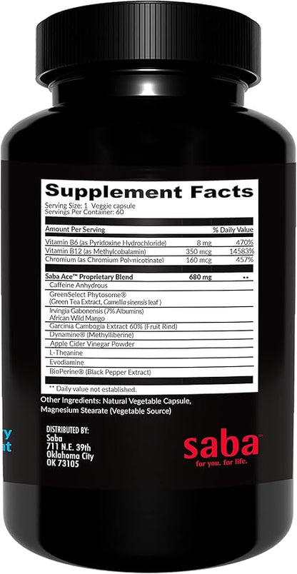 Appetite Control and Energy ACE New Formula. DMAA Free. 60 Capsules