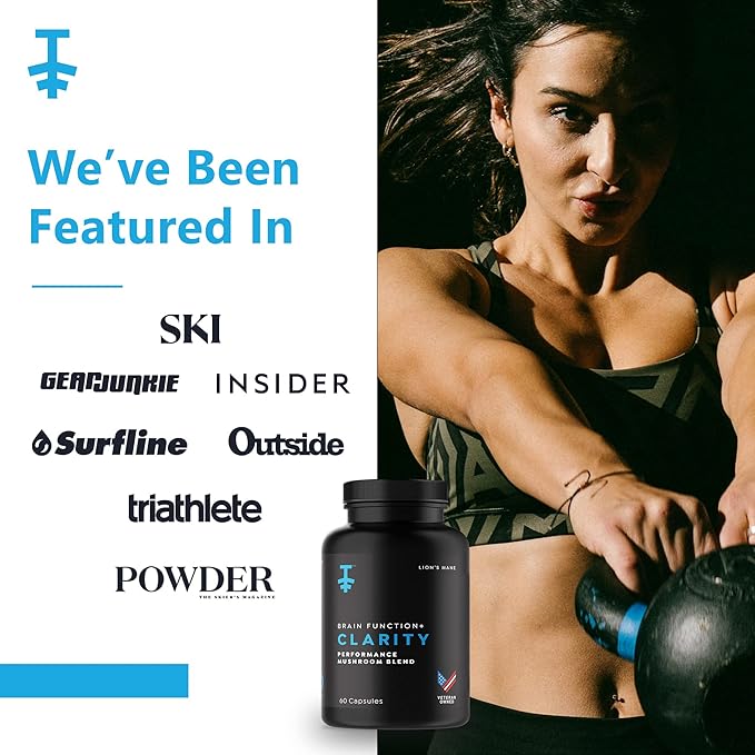 PROTEKT Lions Mane Supplement Capsules - Lion's Mane & Reishi Mushroom Capsules, Nootropics Brain Supplements for Memory and Focus, Mushroom Supplement, Brain Energy Supplements - 60 Count