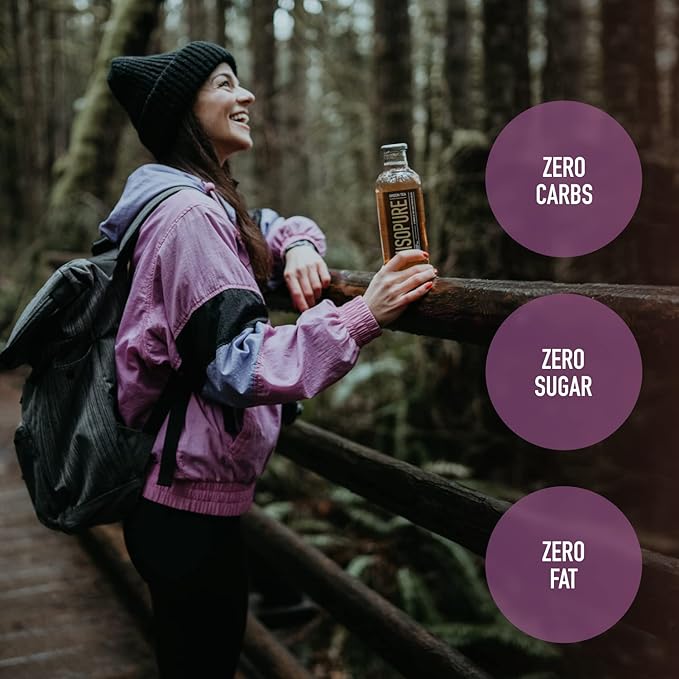 Isopure Zero Carb 32g Protein Ready-to-Drink, Whey Protein Isolate, Grape Frost, 16 Fl Oz (12 Bottles)