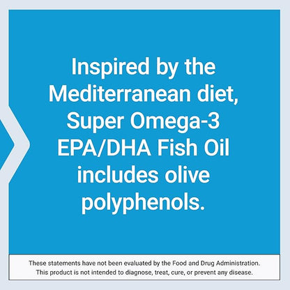 Life Extension Super Omega-3 EPA/DHA Fish Oil, Sesame Lignans & Olive Extract – Heart Health, Brain Health, Inflammation Health Support, Gluten-Free, Enteric-Coated, Non-GMO, 120 Softgels