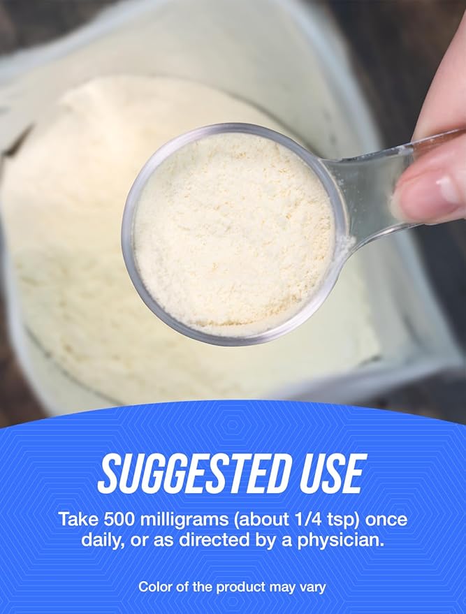 BulkSupplements.com Ascorbyl Palmitate Powder - Vitamin C Ester, Ascorbyl Palmitate 500mg - Vitamin C Supplement, Gluten Free, 500mg per Serving, 500g (1.1 lbs) (Pack of 1)