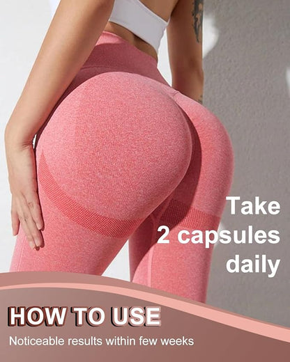 Breast&Butt Enhancement Pills,Skin Tightening 3 in 1 Natural Bust and Butt Enhancement Capsules