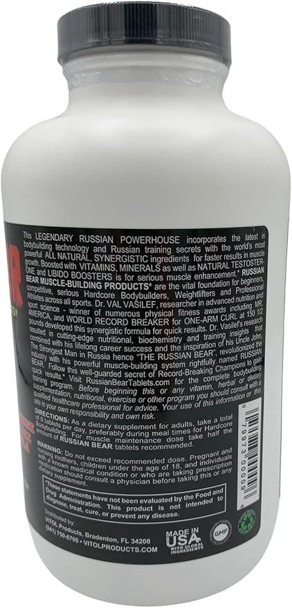 Vitol Russian Bear Tablets 200 Count