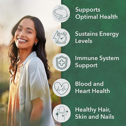 PlantFusion Organic Multivitamin for Women - One Daily Whole Food Blend Women's Multivitamin - Vegan, Non-GMO, Gluten Free & Dairy Free - 60 Tablets (2 Month Supply)