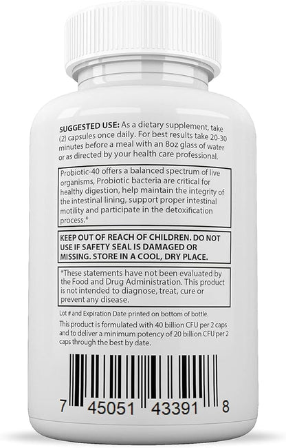 Justified Laboratories (3 Pack) Clear Nails Plus Max Pills 40 Billion CFU Probiotic Supports Strong Healthy Hair Skin Nails 180 Capsules