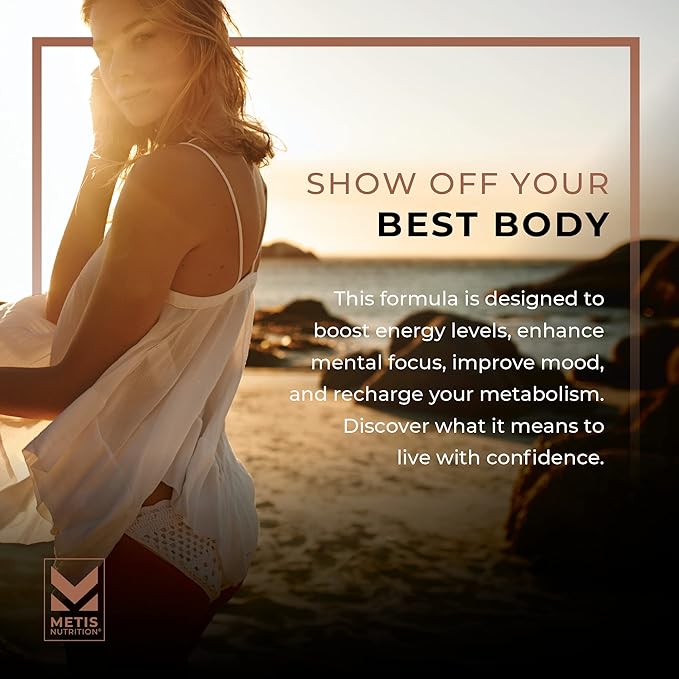 Pyro Stim 7 Metabolism Booster Fat Loss Support Energy Boost - Once-A-Day Thermogenic with Teacrine for Focus, Appetite Control, Muscle Toning, and Mood Control (60 Capsules)