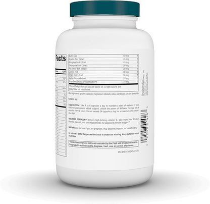 Source Naturals Wellness Formula Bio-Aligned Vitamins & Herbal Defense Advanced Immune Support* - Dietary Supplement & Immunity Booster - 240 Capsules