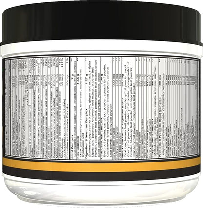 CONTROLLED LABS Orange Triad Plus Greens for Men and Women, 30 Servings Iron Free Sports Supplement for Overall Health, Multivitamin, Digestion, Immune System, and Joint Health