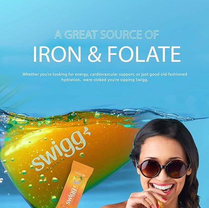 Electrolytes Powder No Sugar. Mens Multivitamin Powder Packets & for Women with Iron Folate Zinc - Daily Multi Vitamin Water Hydration Mix - 2500 mcg B12, Vitamins C D B6 Manesium + More